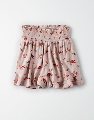 Женские брюки American Eagle AE Smocked Ruffle Soft Short — фото 3