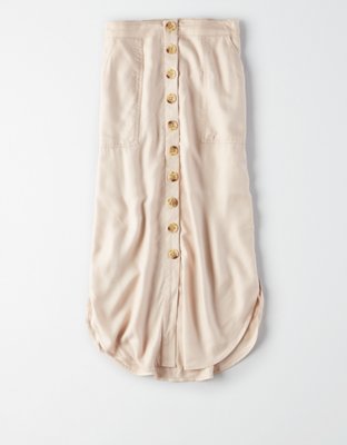AE High-Waisted Utility Midi Skirt