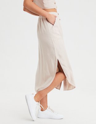 AE High-Waisted Utility Midi Skirt