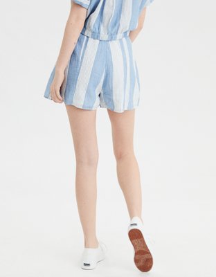 Женские брюки American Eagle AE High-Waisted Striped Short — фото 2