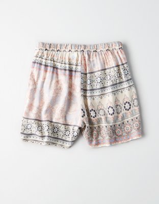 Женские брюки American Eagle High-Waisted Mixed Print Short — фото 4