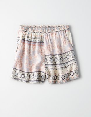 Женские брюки American Eagle High-Waisted Mixed Print Short — фото 3