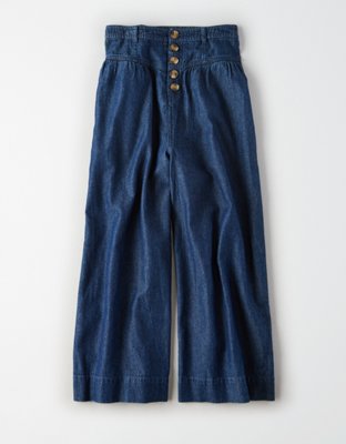 Женские брюки American Eagle AE High-Waisted Button Up Pants — фото 3