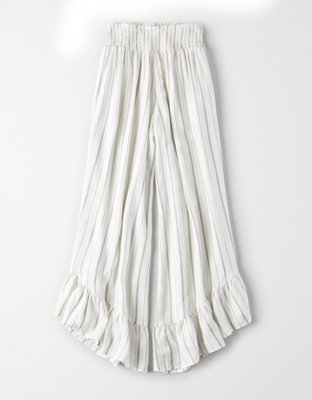 Женские брюки American Eagle AE High-Waisted Striped Smocked Pants — фото 3