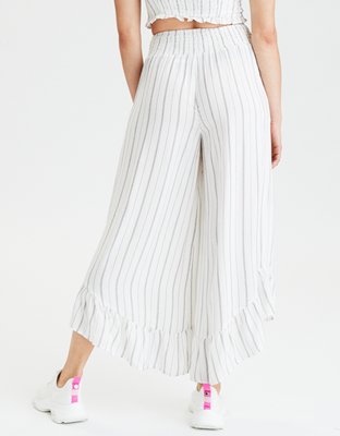 Женские брюки American Eagle AE High-Waisted Striped Smocked Pants — фото 2