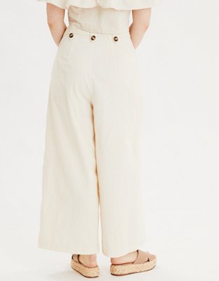 Женские брюки American Eagle AE High-Waisted Button Front Culotte Pant — фото 2