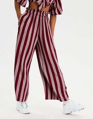 striped paperbag trousers