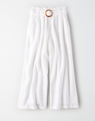 American Eagle AE High-Waisted Linen Culotte — фото 3