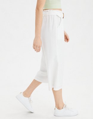 American Eagle AE High-Waisted Linen Culotte — фото 4