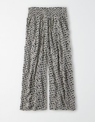 Женские брюки American Eagle AE High-Waisted Printed Wide Leg Pant — фото 3