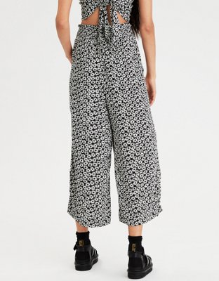 Женские брюки American Eagle AE High-Waisted Printed Wide Leg Pant — фото 2