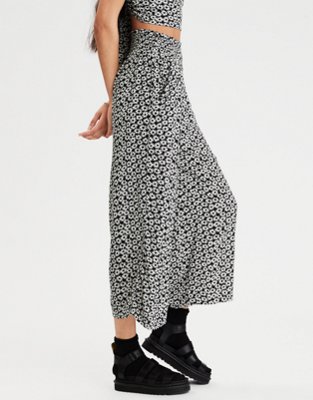 Женские брюки American Eagle AE High-Waisted Printed Wide Leg Pant — фото 4