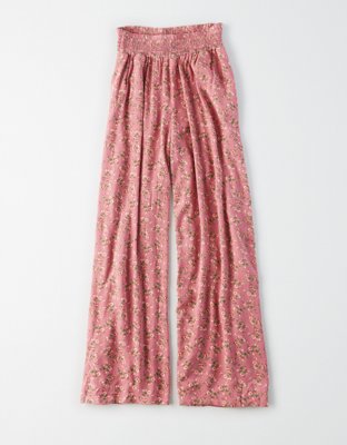 Женские брюки American Eagle AE High-Waisted Smocked Wide Leg Pant — фото 3