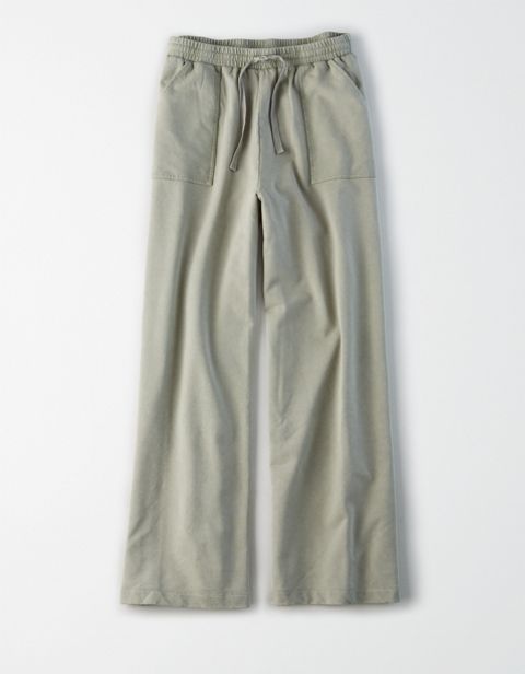 Женские брюки American Eagle AE High-Waisted Wide Leg Lounge Pant