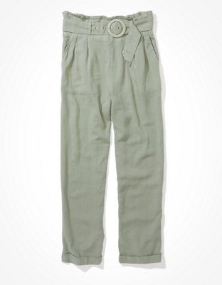 Женские брюки American Eagle AE Belted Tapered Pant — фото 3
