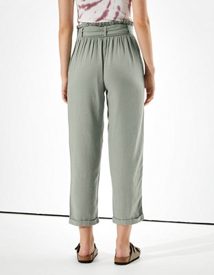 Женские брюки American Eagle AE Belted Tapered Pant — фото 2