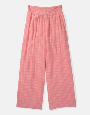 AE Pantalones Wide Leg Cintura Alta Sin Cierre