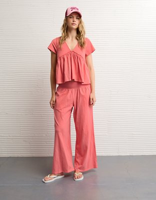 AE Sunchaser Knit High-Waisted Pant | American Eagle