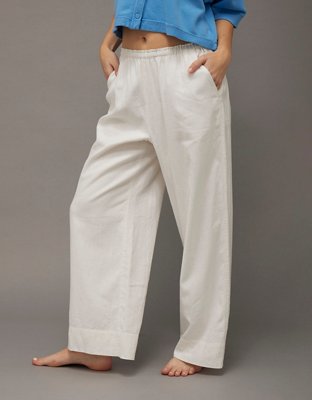 AE Linen-Blend Wide-Leg Pant | American Eagle