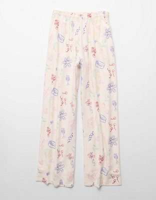 AE Linen-Blend Wide-Leg Pant
