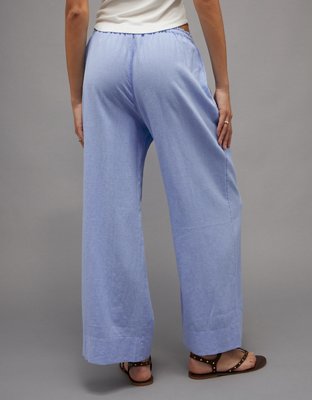 AE Wide-Leg Pants de Mezcla de Lino