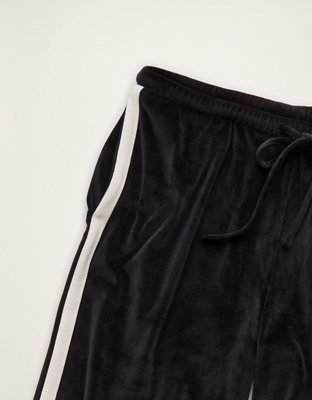 AE Velvet Wide-Leg Track Pant