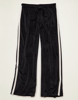 AE Velvet Wide-Leg Track Pant