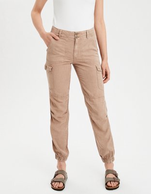 high waisted cargo joggers