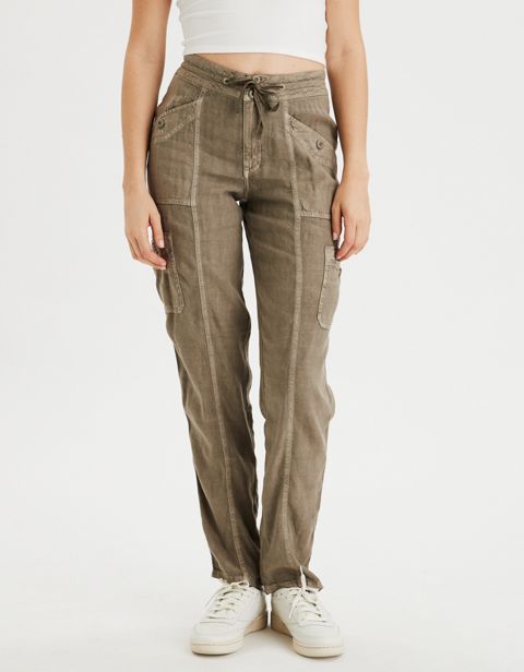 Женские брюки American Eagle AE High-Waisted Cargo Taper Pant