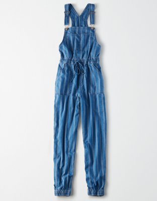 jean short overalls womens