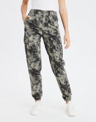 high waisted camo trousers