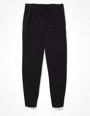 american eagle black jogger pants