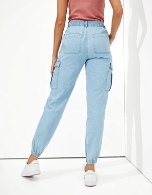 ae high waisted denim jogger