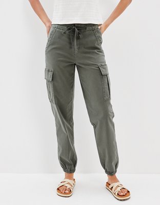 aerie twill cargo jogger