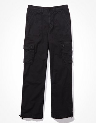 AE High-Waisted Satin Baggy Cargo Jogger