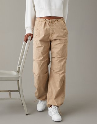 Women's Adjustable Rise Cargo Parachute Pants, Women's Clearance