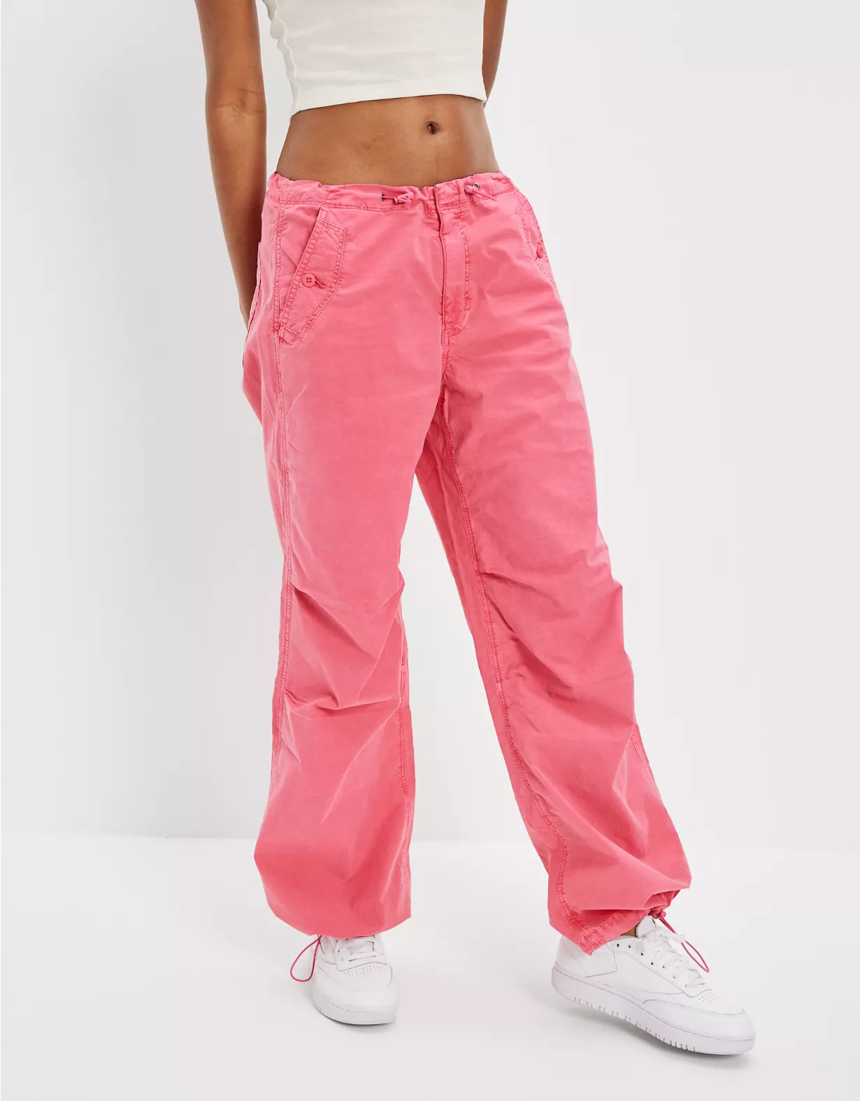 AE Snappy Stretch Low-Rise Parachute Pant