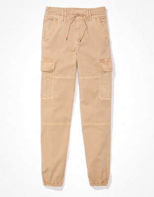 AE High-Waisted Satin Baggy Cargo Jogger