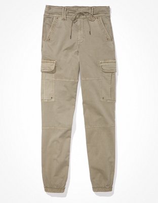 AE High-Waisted Satin Baggy Cargo Jogger