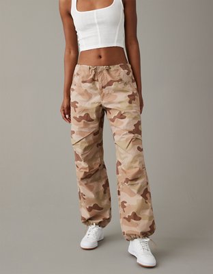 AE Snappy Stretch Low-Rise Baggy Flare Cargo Pant