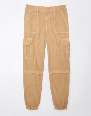 Corduroy Cargo Pants - Beige - Ladies