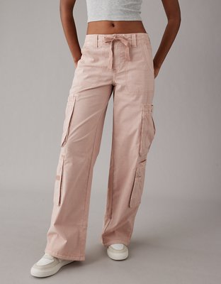 Women's Pink Cargo Pants