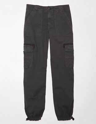 AE High-Waisted Satin Baggy Cargo Jogger