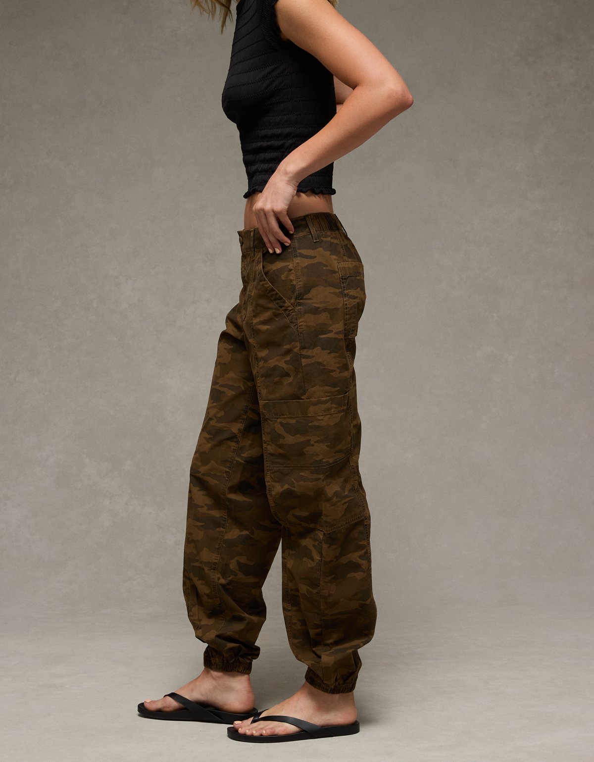 AE Stretch High-Waisted Baggy Cargo Jogger - image 5