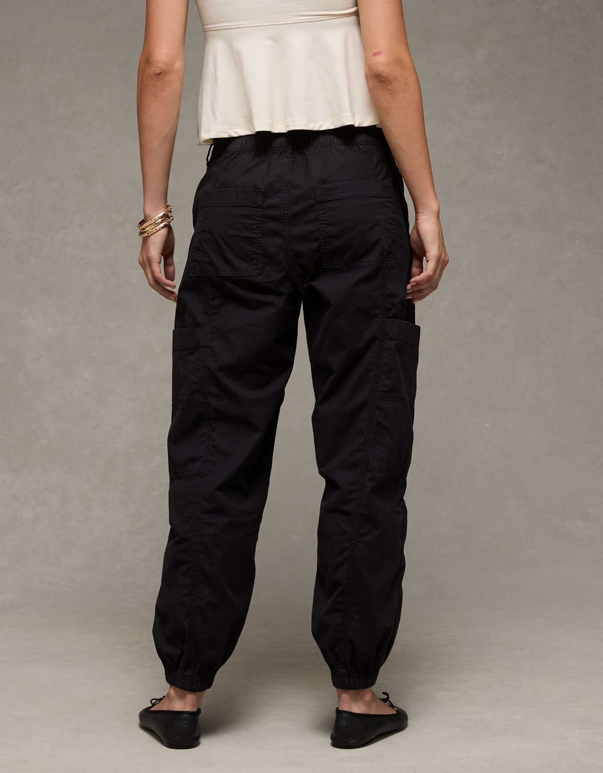 AE Snappy Stretch High-Waisted Baggy Cargo Jogger - image 2