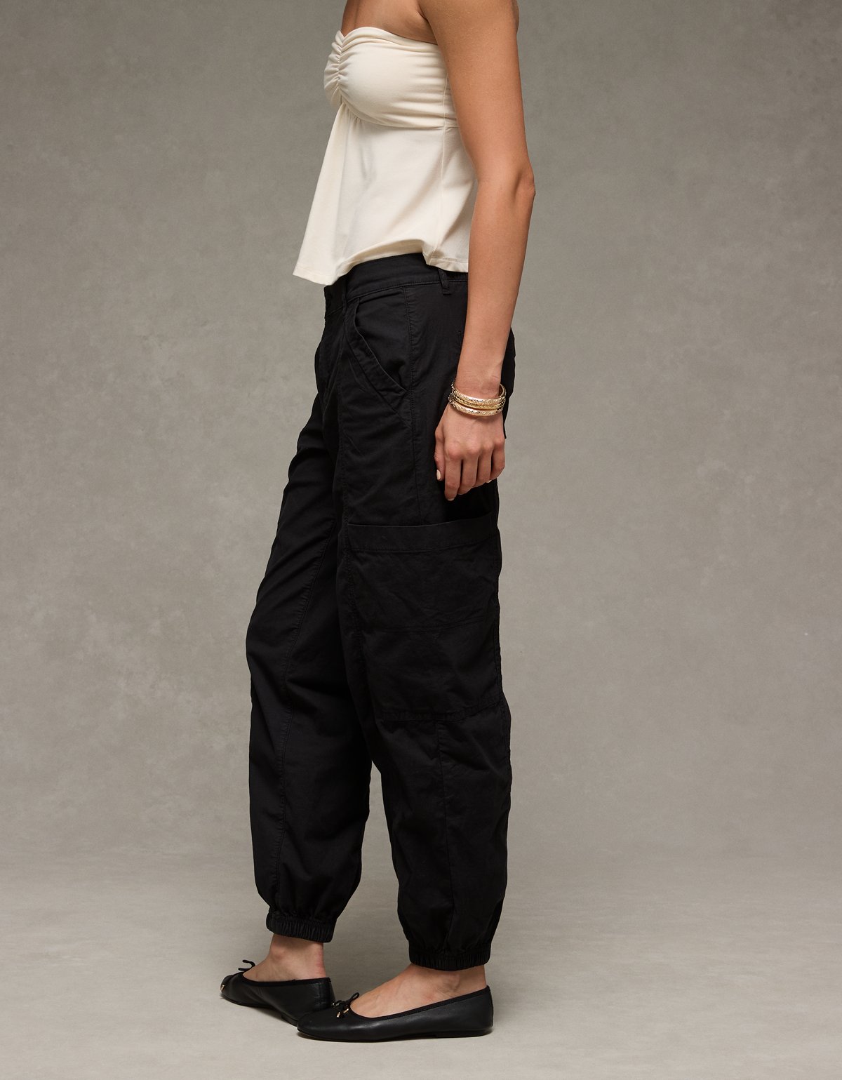 AE Snappy Stretch High-Waisted Baggy Cargo Jogger - image 5