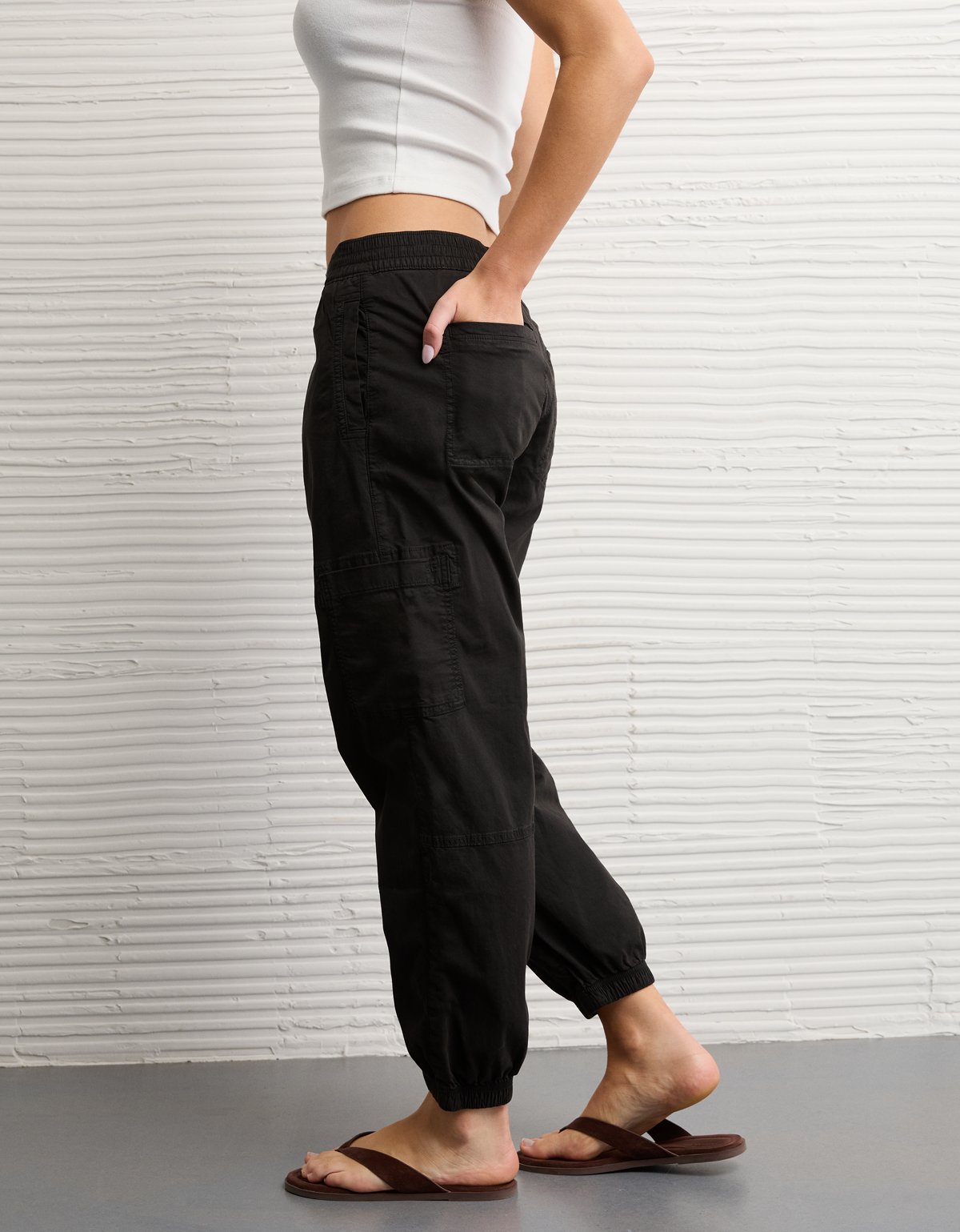 AE Stretch High-Waisted Baggy Jogger - image 5