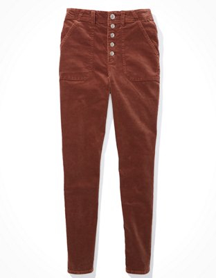 Женские джинсы American Eagle AE Curvy High-Waisted Corduroy Jegging — фото 3