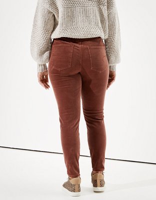 Женские джинсы American Eagle AE Curvy High-Waisted Corduroy Jegging — фото 2