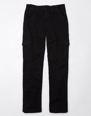 INFLATION Unisex Wide Leg Cargo Pants Plus Size Men Black Elastic